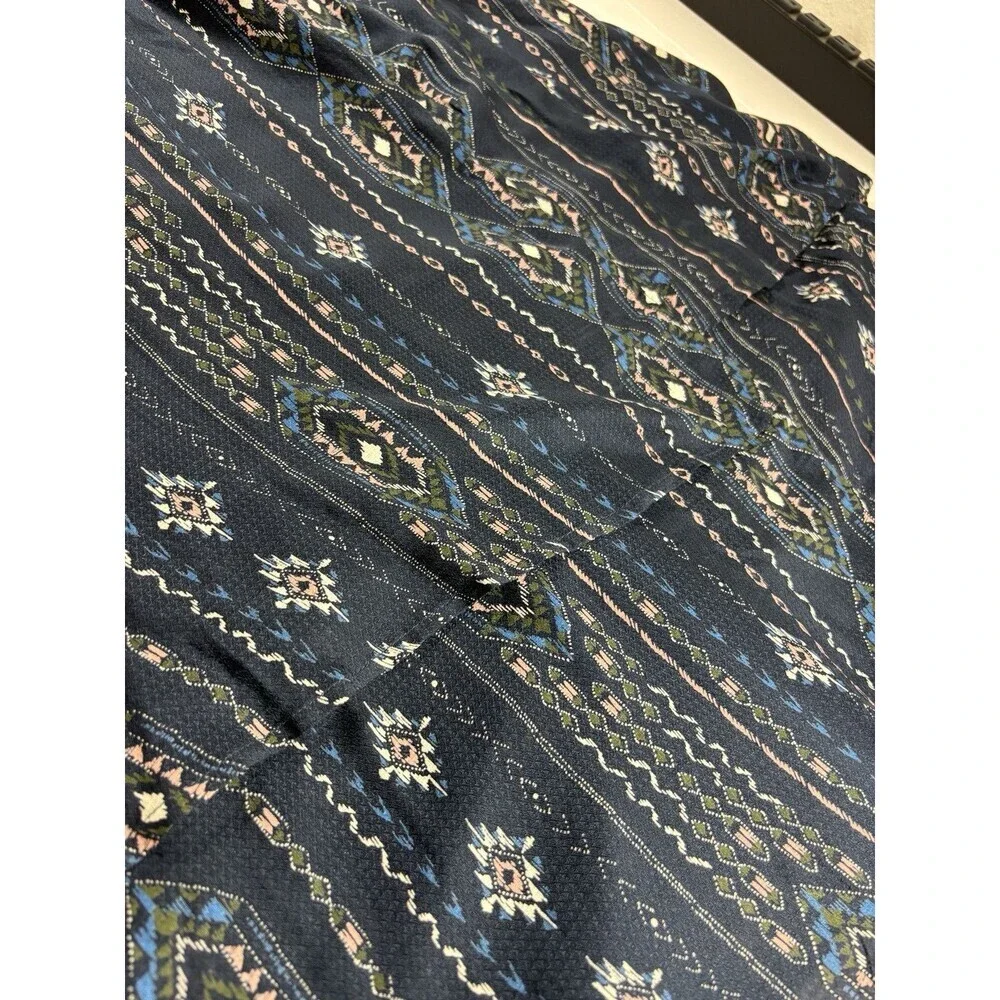 Haute Hippie Tribe Luna Navy Boho Wrap Dress - Picture 8 of 14